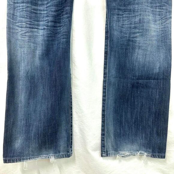 CITIZENS OF HUMANITY Distressed Bootcut Sid Jeans Blue Mens 36 2000s Y2K Grunge - Picture 4 of 8